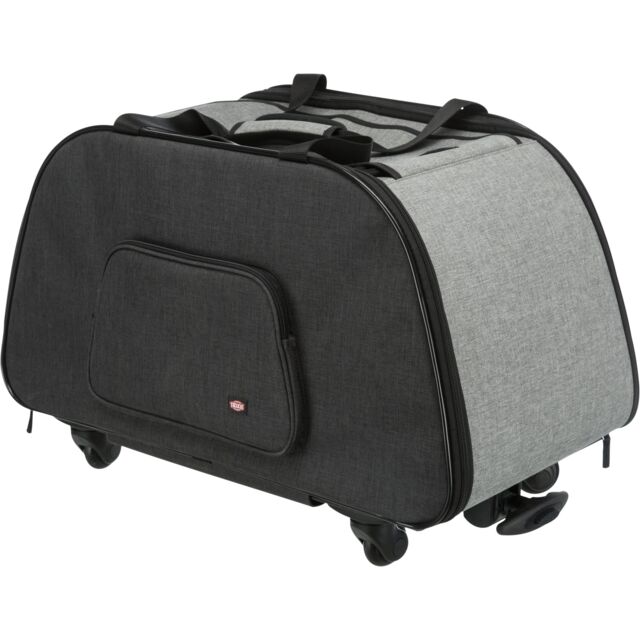Trolley, Nylon, 34x43x67 cm, Negro/Gris
