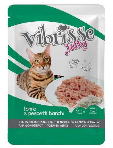 Vibrisse Cat Pouch Atun y Pescado Blanco Gelatina 70 gr.