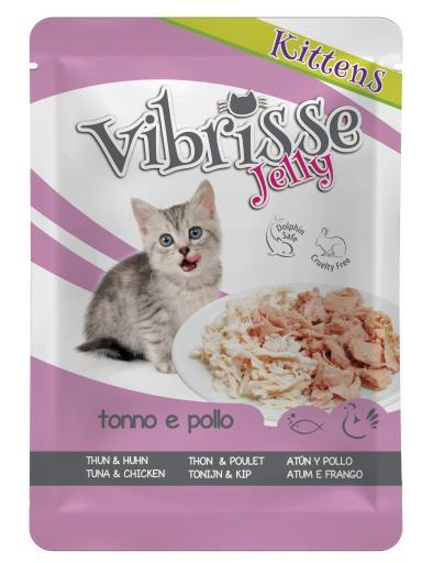 Vibrisse Kitten Pouch Pechuga Pollo Omega3 En Gelatina 70gr