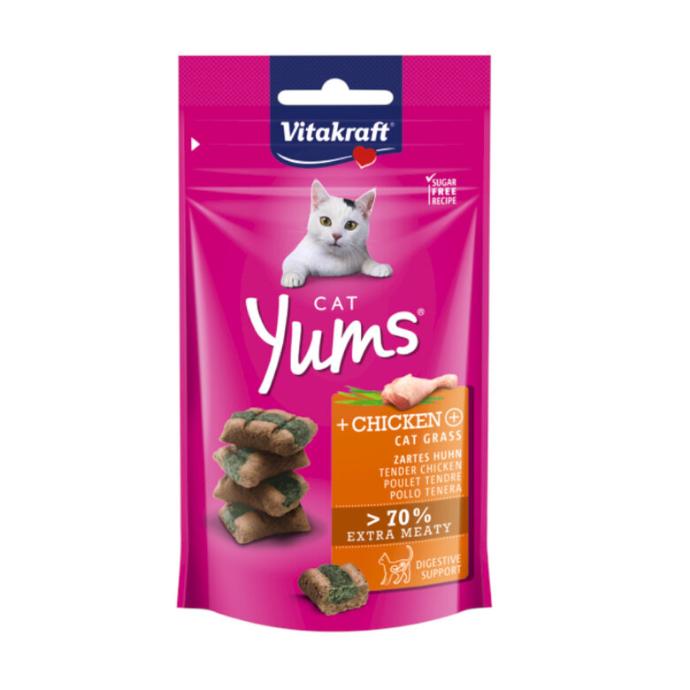 Vitak Cat Yums Pollo Hierba Gat. 40 grs. 