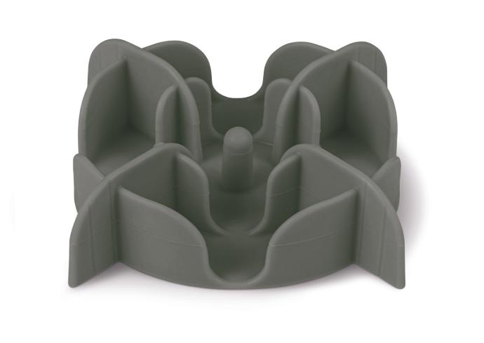 Soporte Slow Feeder Silic. S gri.    