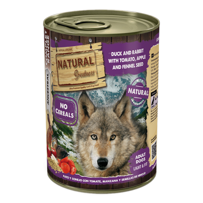[NGD40020] NGD Pato y conejo con Tomate, Manzana y Semillas 400 grs.