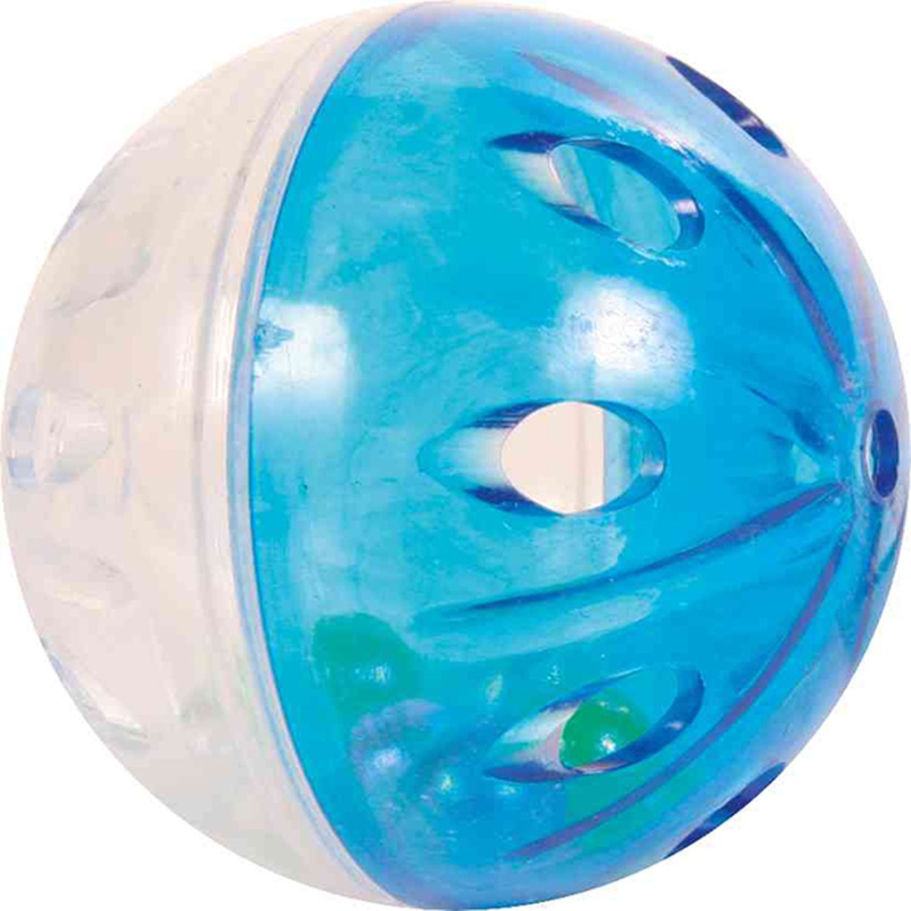 [4166] 4 Pelotas sonajero, plástico, ø4.5 cm