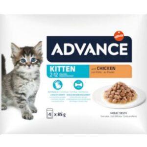 [964531] AC Wet Kitten Chkn Flow 4x85 grs. 