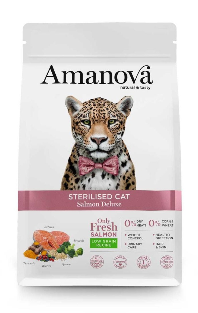 [S-AMA31SS06] Amanova Sterilised Cat Salmon Deluxe&Quinoa 6 kg.