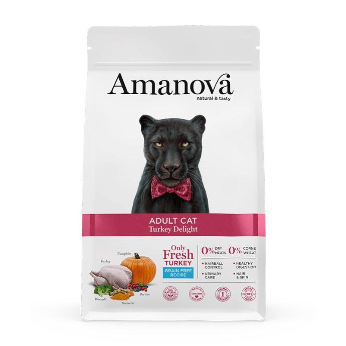 [S-AMA22TU06] Amanova Adult Cat Turkey Deligth & Calabaza 6 Kg.
