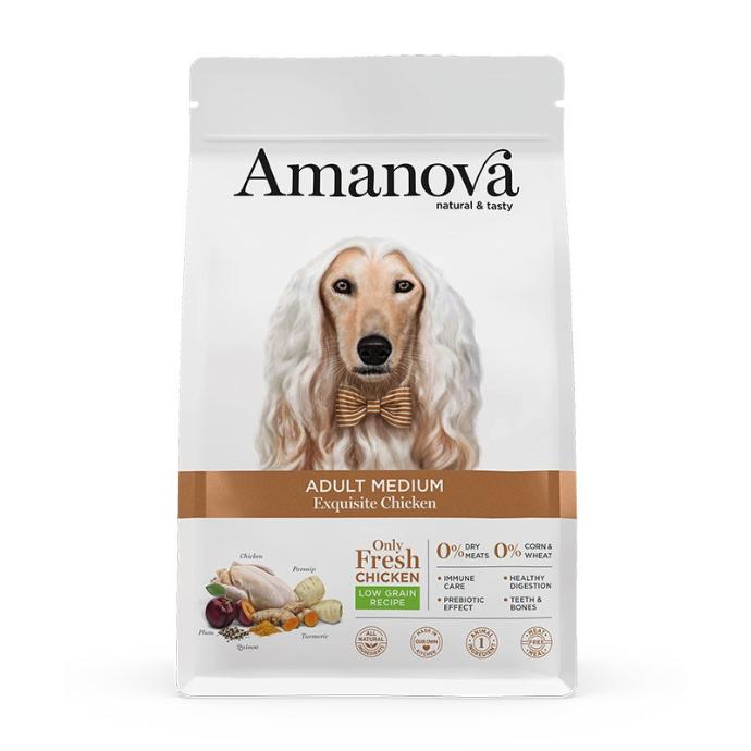 [S-AMJ30AM02] Amanova Adult Medium Exqui. Pollo&Quinoa 2 Kg.