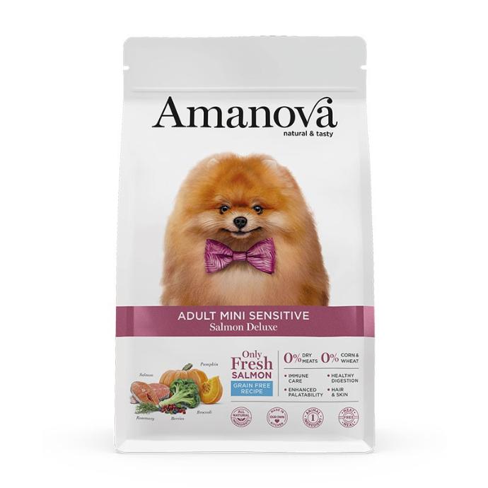 [S-AMJ91NS8A] Amanova Adult Mini Sensitive Salmon 800 grs. 