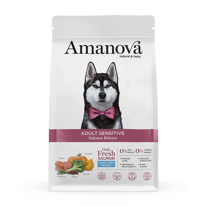 [S-AMJ92NS02] Amanova Adult Sensitive Salmón&Calabaza 2 Kg.