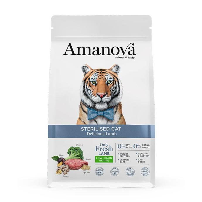 [S-AMA32LA3A] Amanova Sterilised Cat Delicius Lamb&Quinoa 300 grs. 