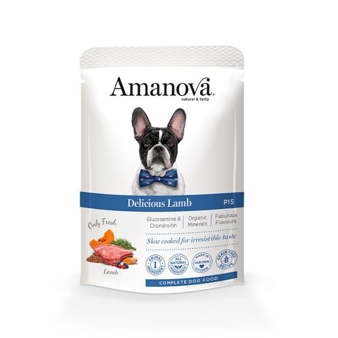 [S-AMT63LP3A] Amanova WET Adult Lamb & Calabaza Pouch 300 grs. 