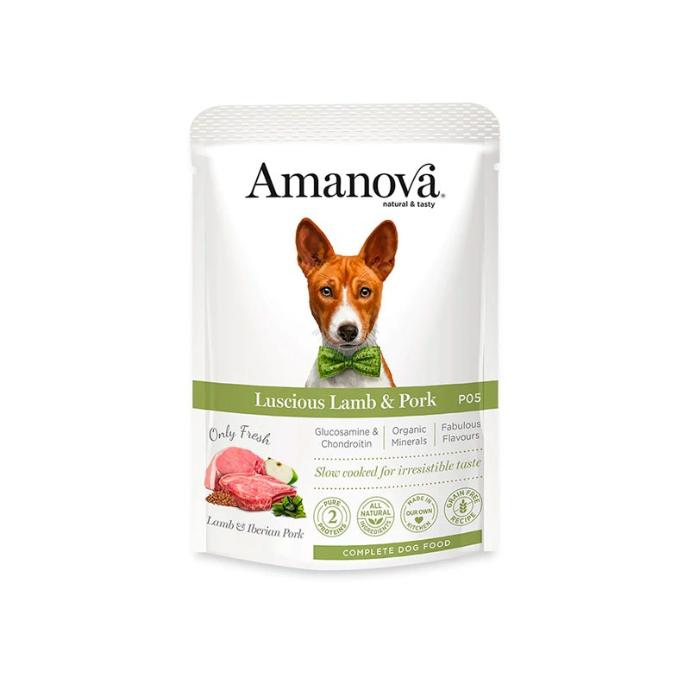 [S-AMT61LI3A] Amanova WET Adult Lamb & Pork Pouch 300 grs. 