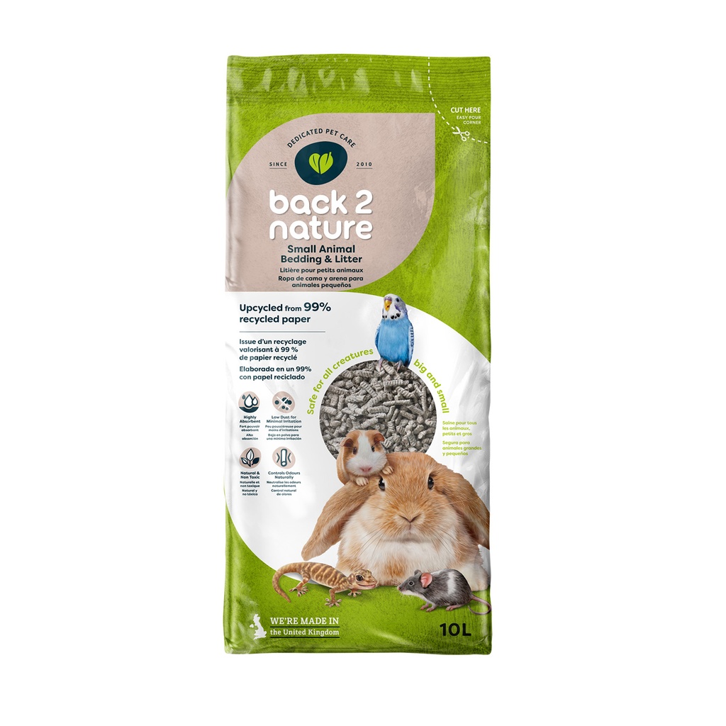 [12-40110] Back2nature 10 Ltrs Pellets Papel Reciclado