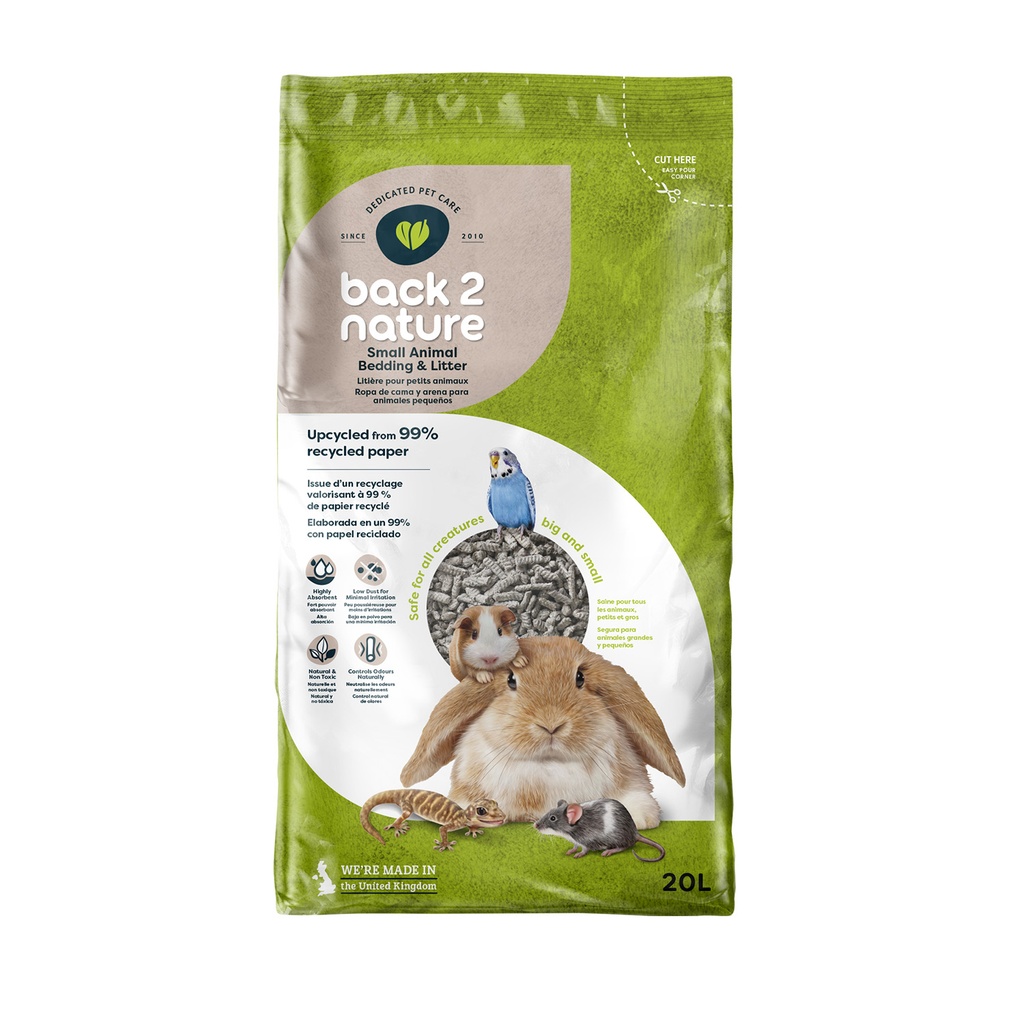 [12-49020] Back2nature 20 Ltrs Pellets Papel Reciclado
