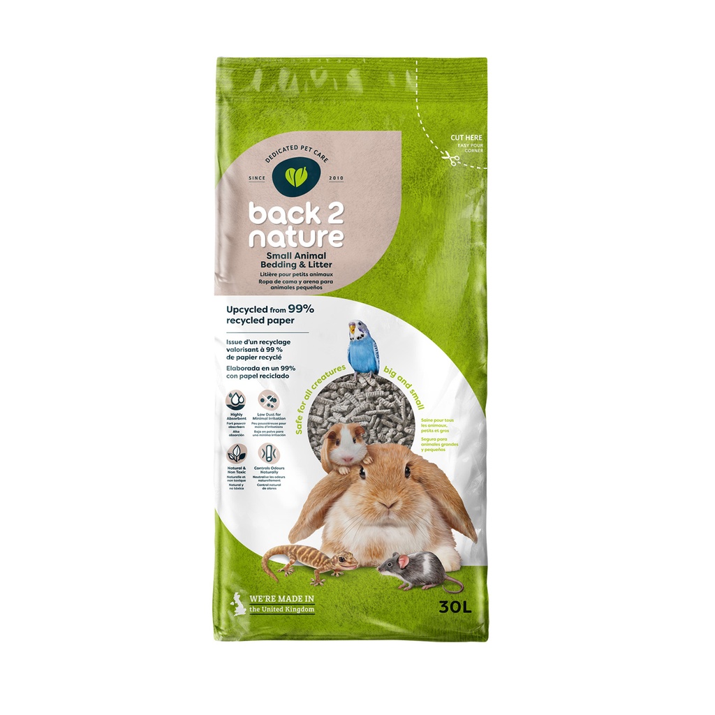 [12-47030] Back2nature 30 Ltrs Pellets Papel Reciclado