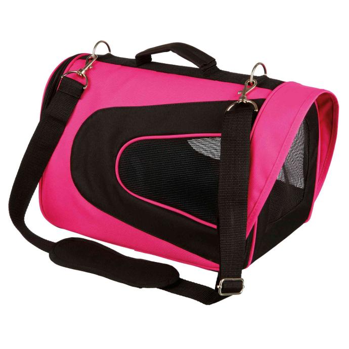 [28966] Bolsa Alina. Nylon. 22x23x35 Cm. Rosa/Negro