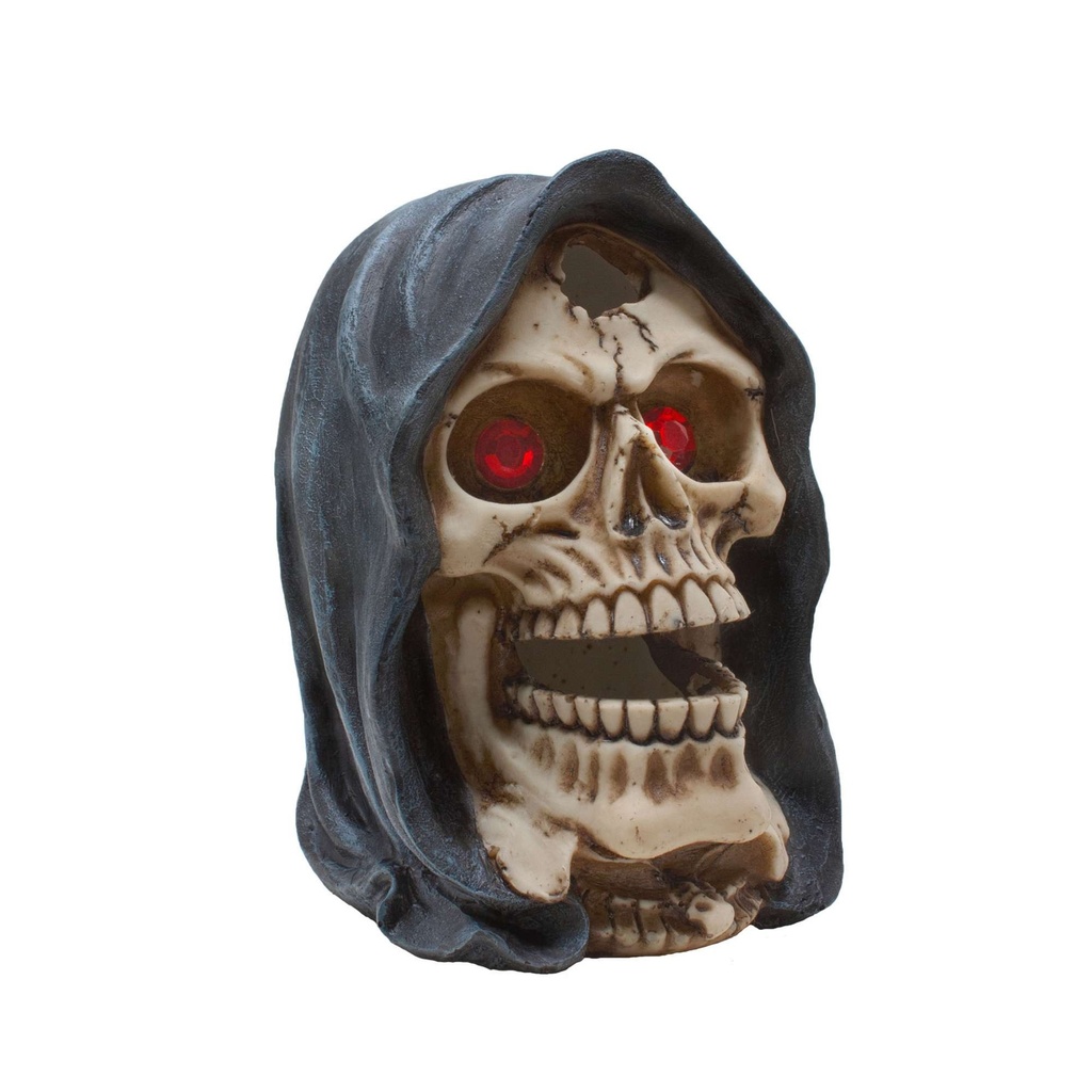 [OR223] CALAVERA CON CAPUCHA 16,2 cm.
