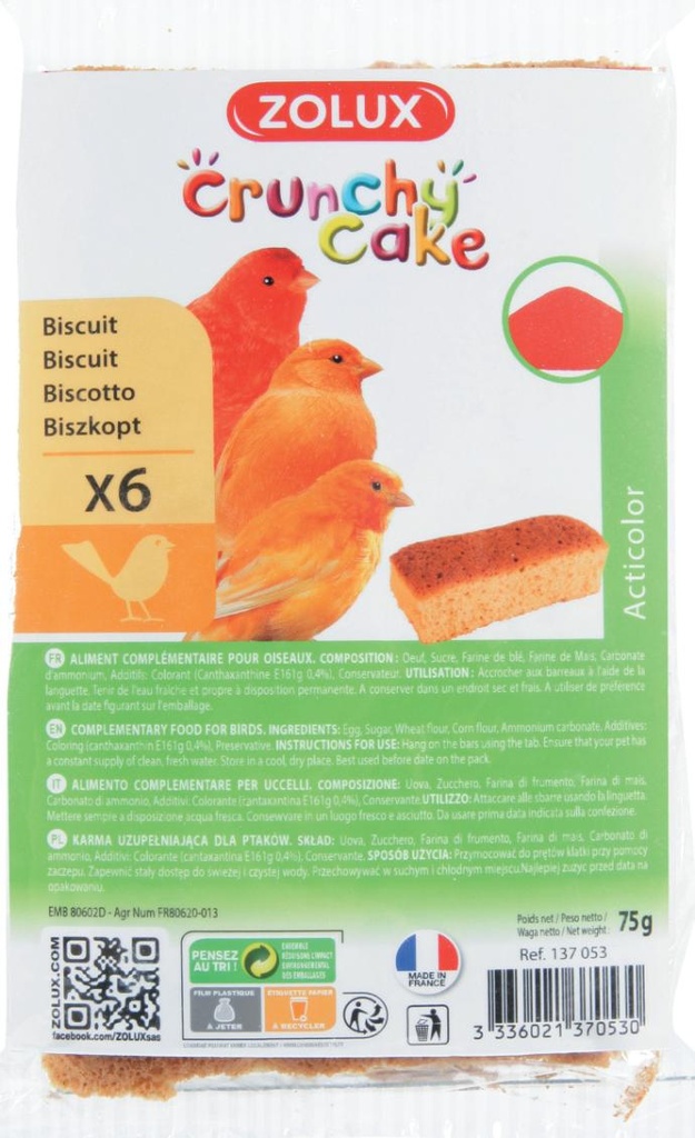 [137053] CCAKE GALLET ZANAHOR ACTICO X6