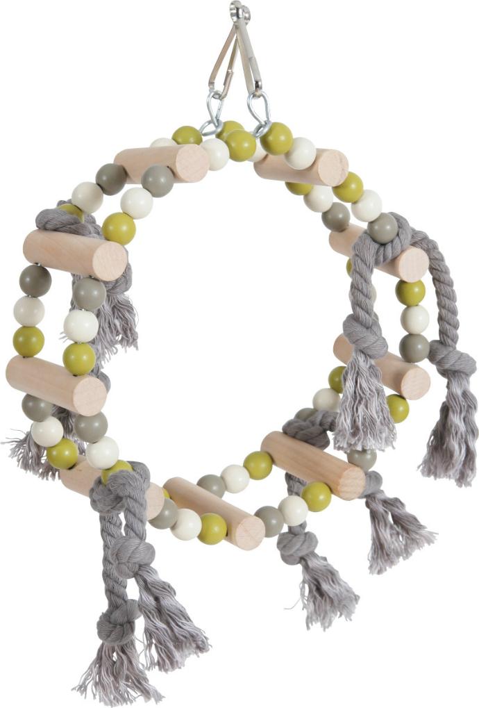 [134011] Columpio Rueda Madera+Cuerda