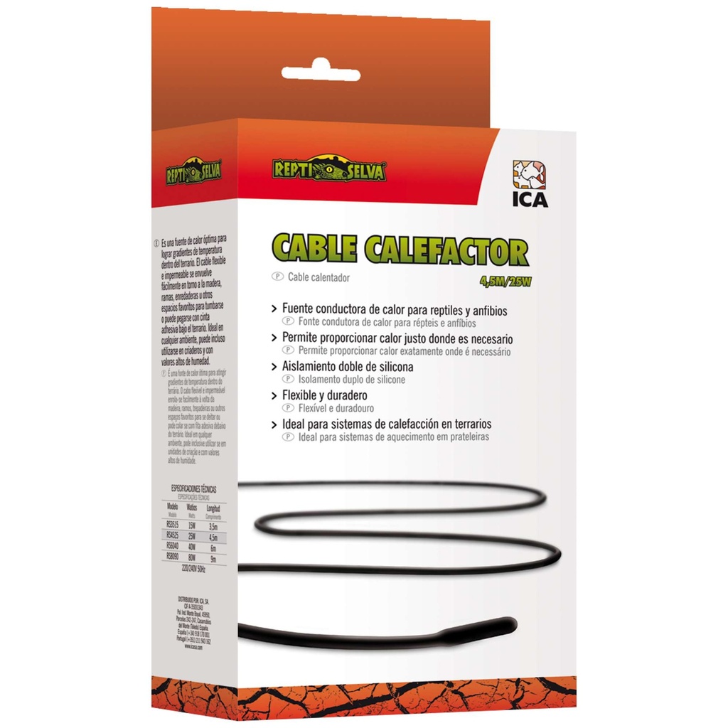 [RS9080] Cable calentador 80w 9Mts.