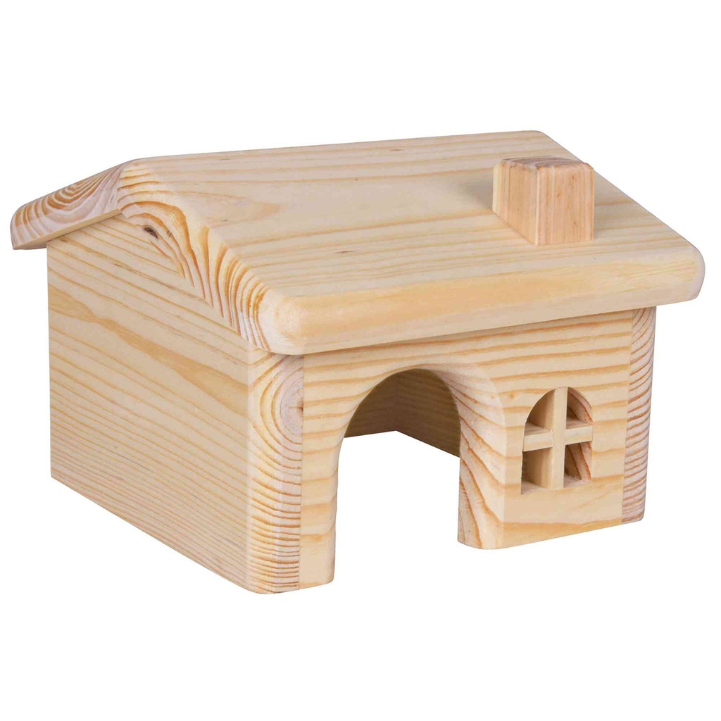 [61251] Casita Madera Para Hámsters. 15×11×15 Cm