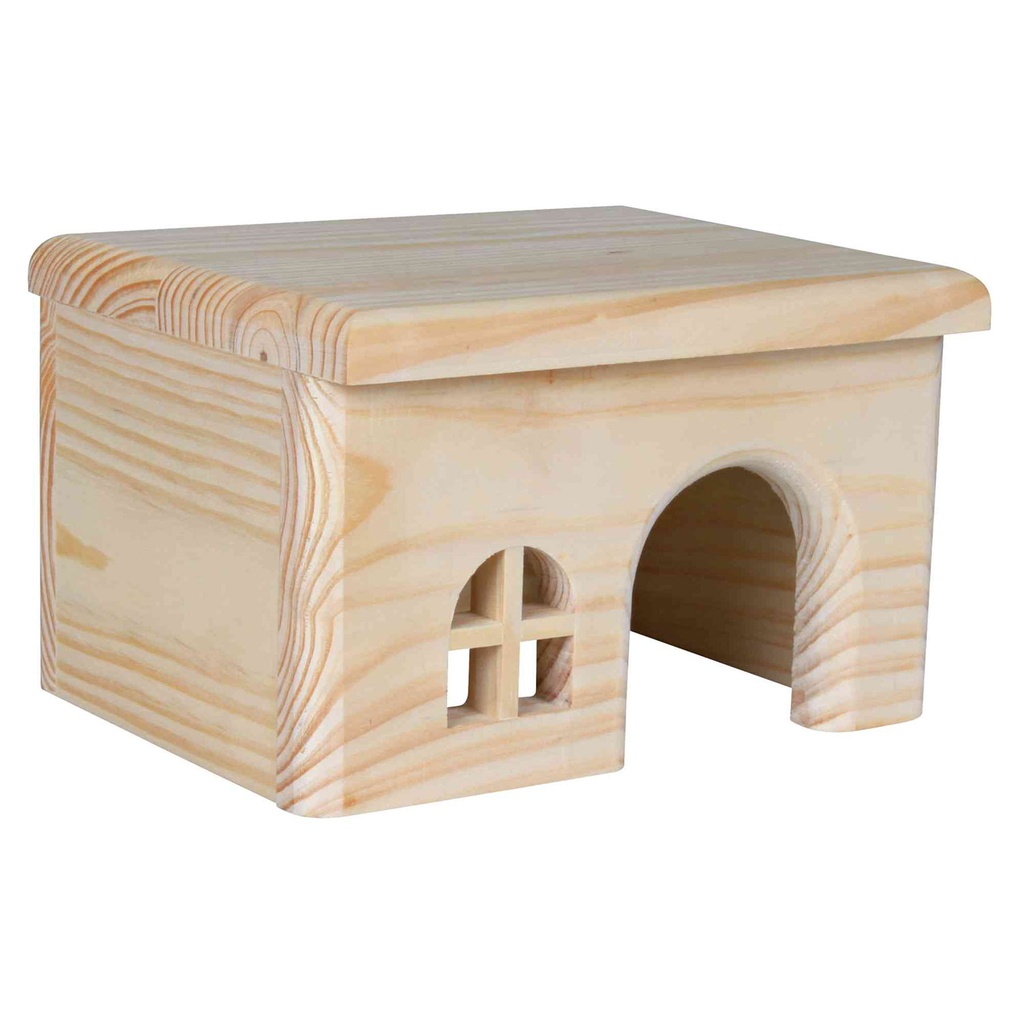 [61261] Casita Madera Para Hámsters. 15×12×15 Cm