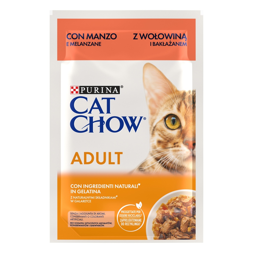 [12527751] Cat Chow Adult GiJ Bf&Abg 85 grs.