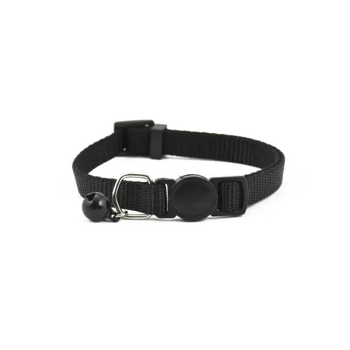 [GA80103] Collar Gato Basic Negro 10m/mx22-33 cm.   