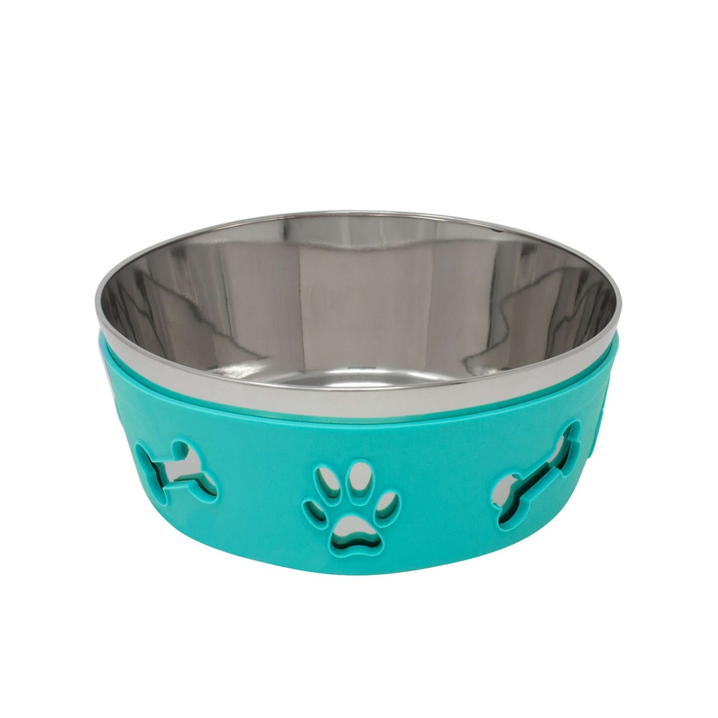 [CSW1074] Comed. ac. c/deco.anti. 16 cm. azul