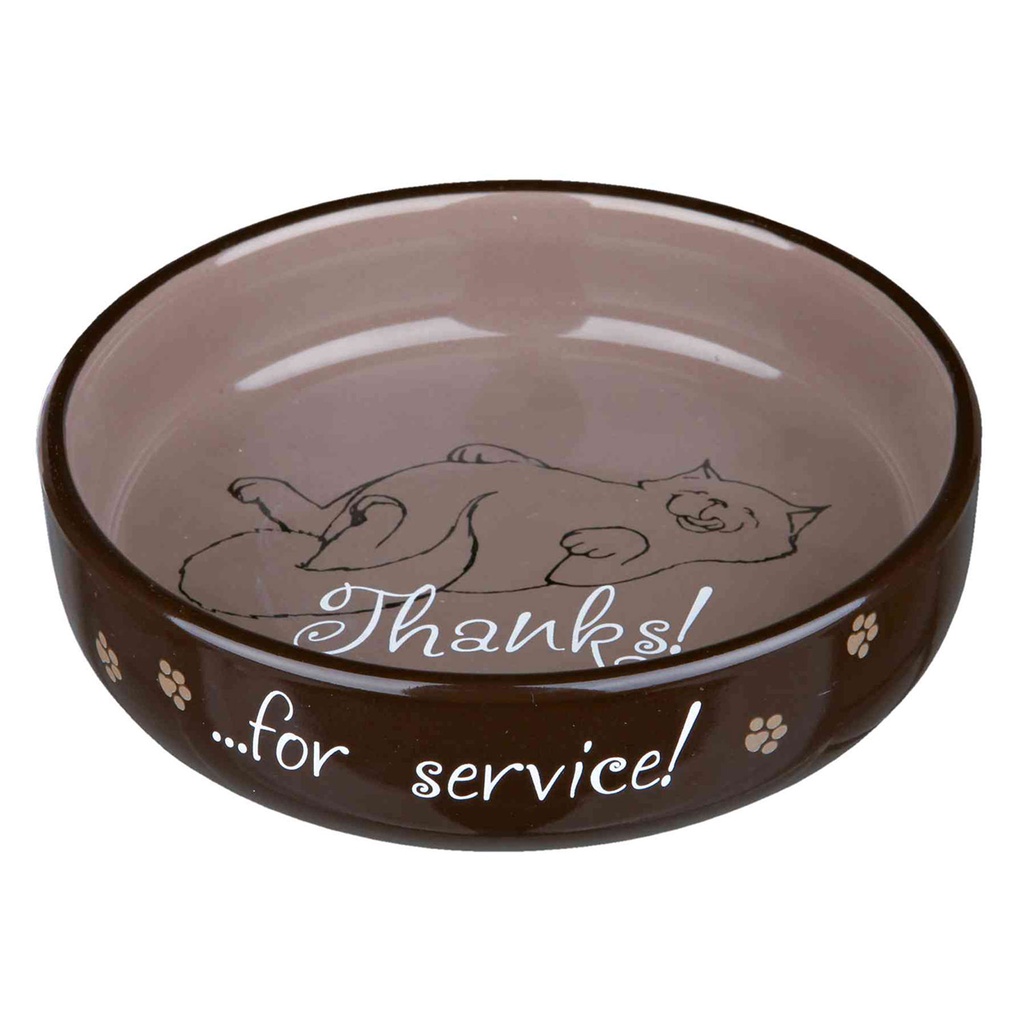 [24795] Comedero Gato hocico corto, Cerám, 0,3 L. Ø 15 cm. 