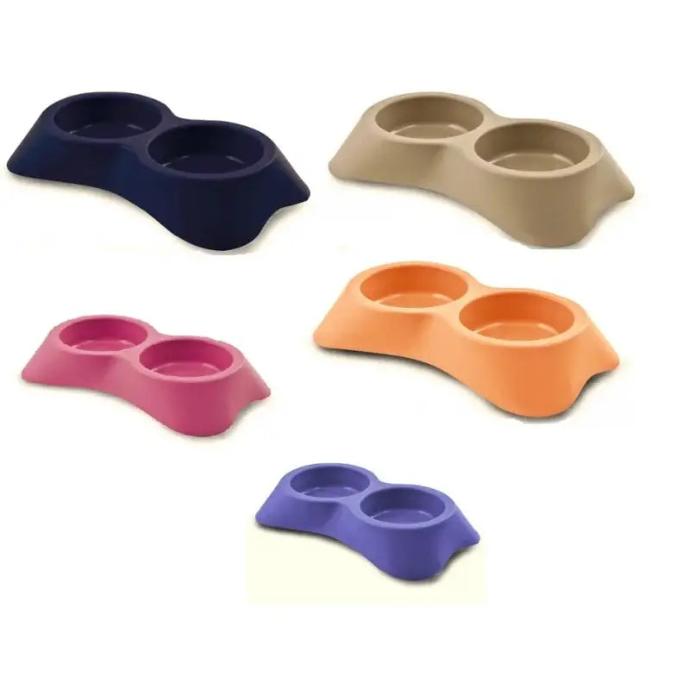 [PE75056] Comedero Nuvola Doble 2x0.6l. UD.