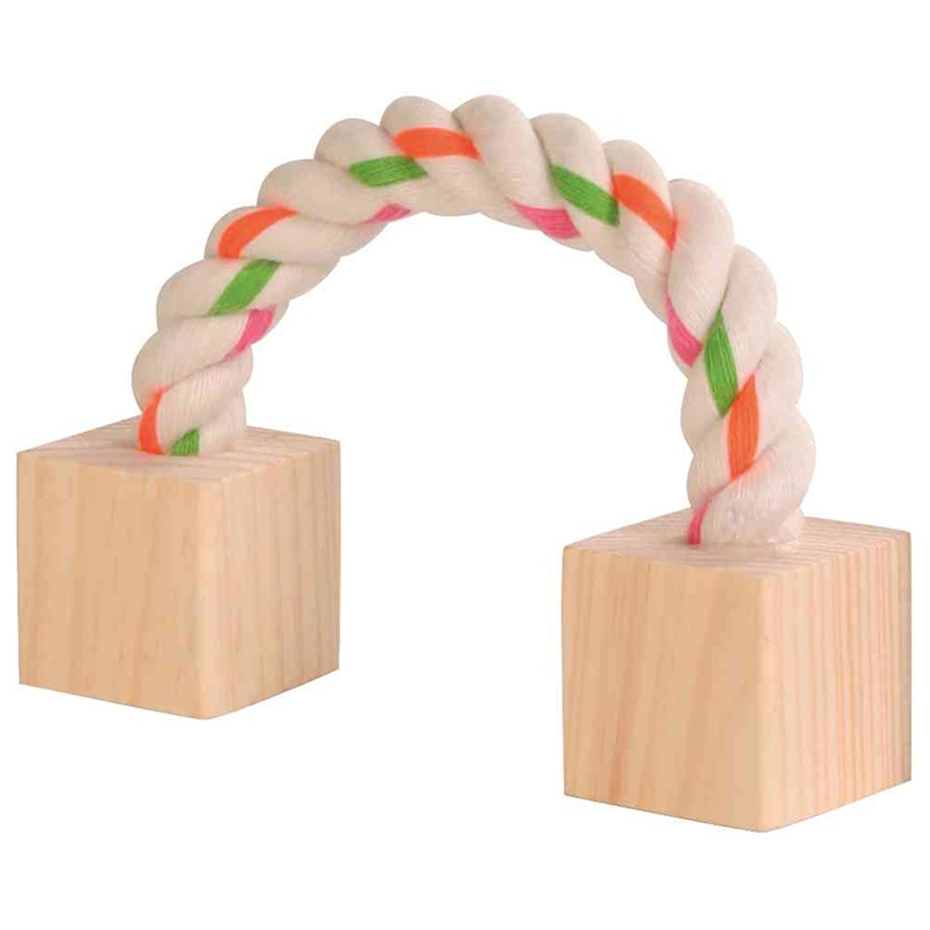 [6186] Cuerda de Juego con Tacos Madera Roedores, 20 cm