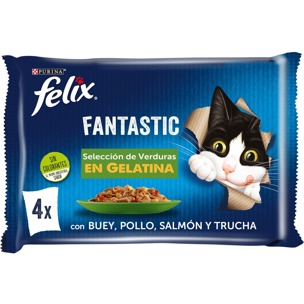 [12480186] Felix Fantastic Selección Verduras 4x85 grs.