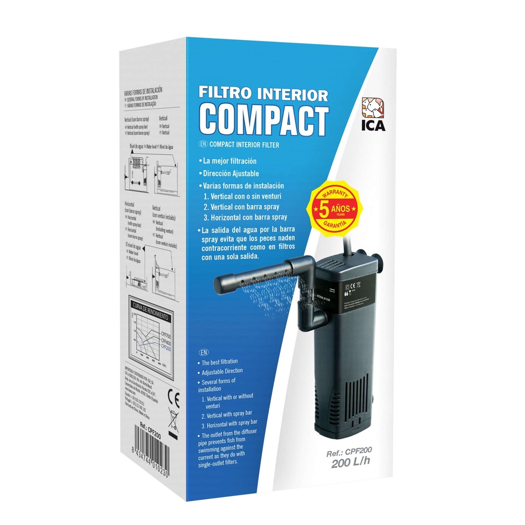 [CPF200] Filtro Interior Compact 200 