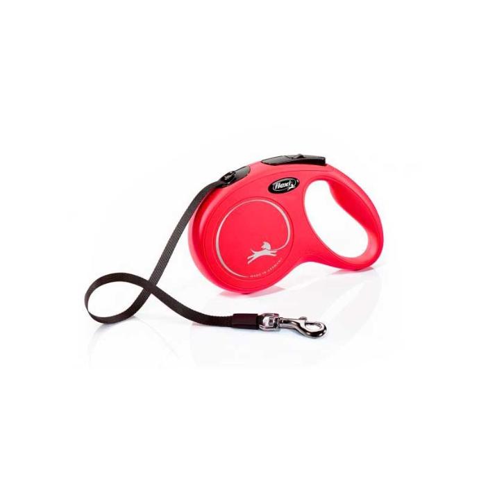 [PE69404/CG-0494] Flexi Classic,L, Cinta,8 m, Hasta 50 Kg. Rojo