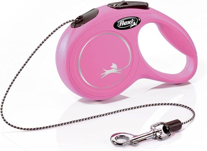 [67887/PE69366/CG-0412] Flexi New Classic. Cordón  Xs. 3m. Rosa 8 kg. 