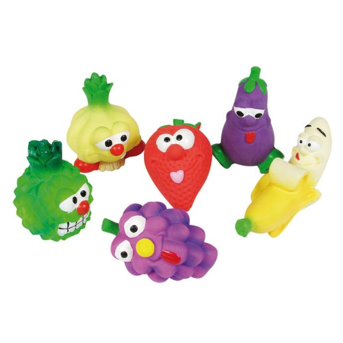 [PE80105] Frutas Latex Con Sonido 9-14cm UD.