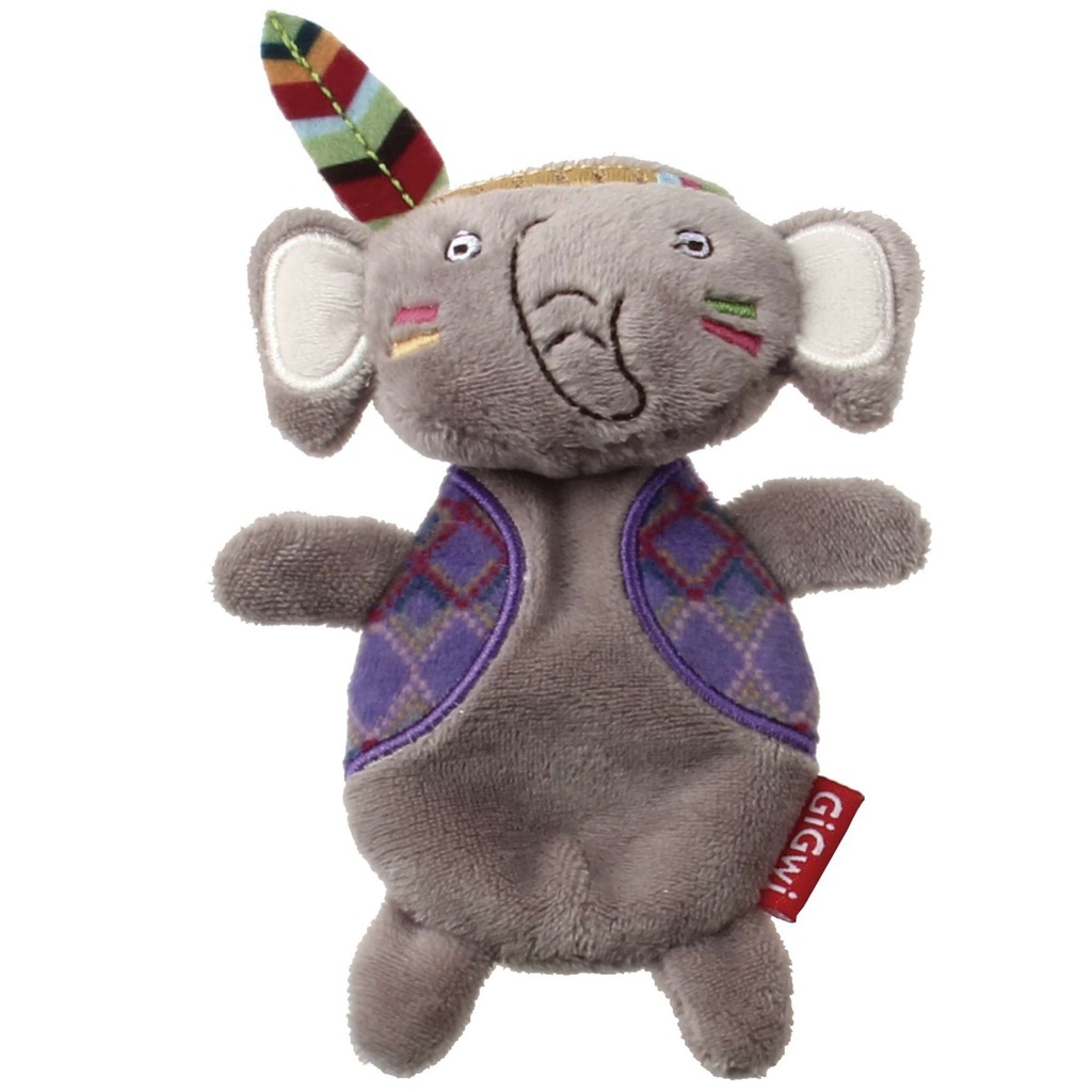 [6528] GIGWI HAPPY INDIANS ELEFANTE 13X7X3 cm.