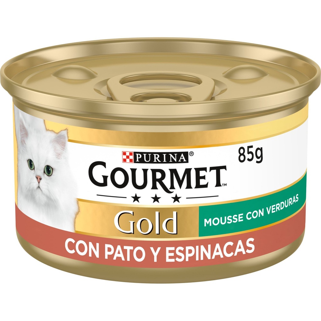 [12138619] GOURMET GOLD Mse Pato&Espinaca 85 grs. 