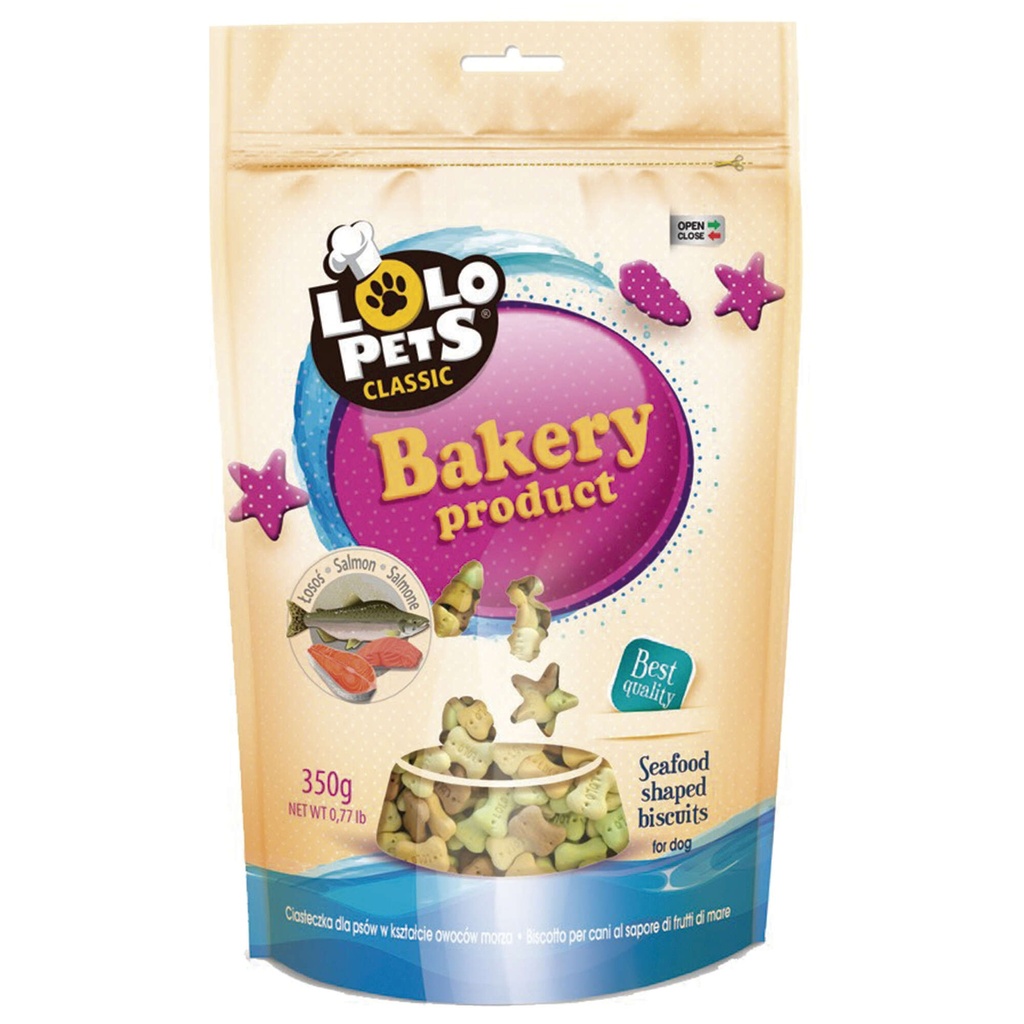 [LO80807] Galletas Seafood salmon bolsa 350 grs.   