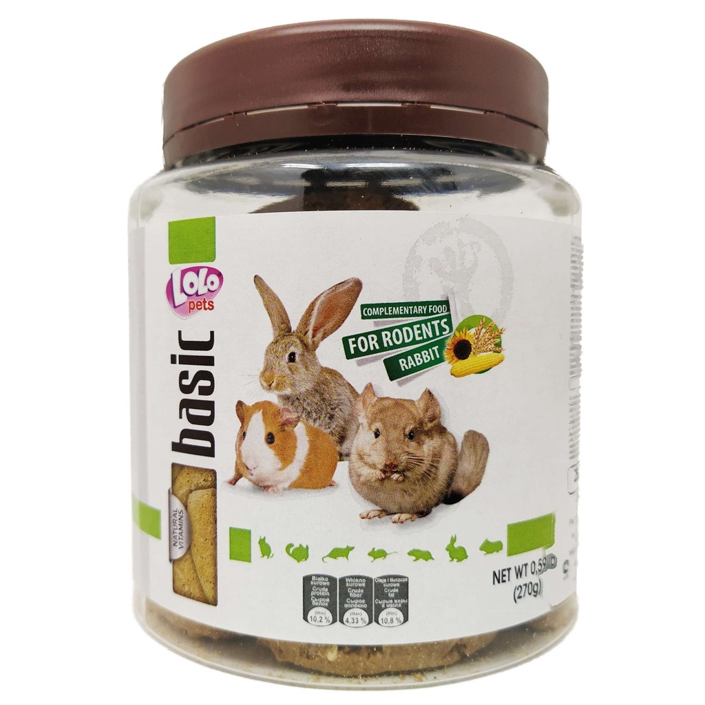 [LO71081] Galletas salvado p. Conejos 270 grs.