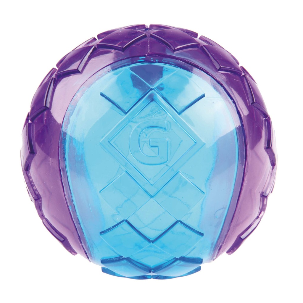 [6195] GigWi Pelota 7,5 cm. Azul/Purp. trans.