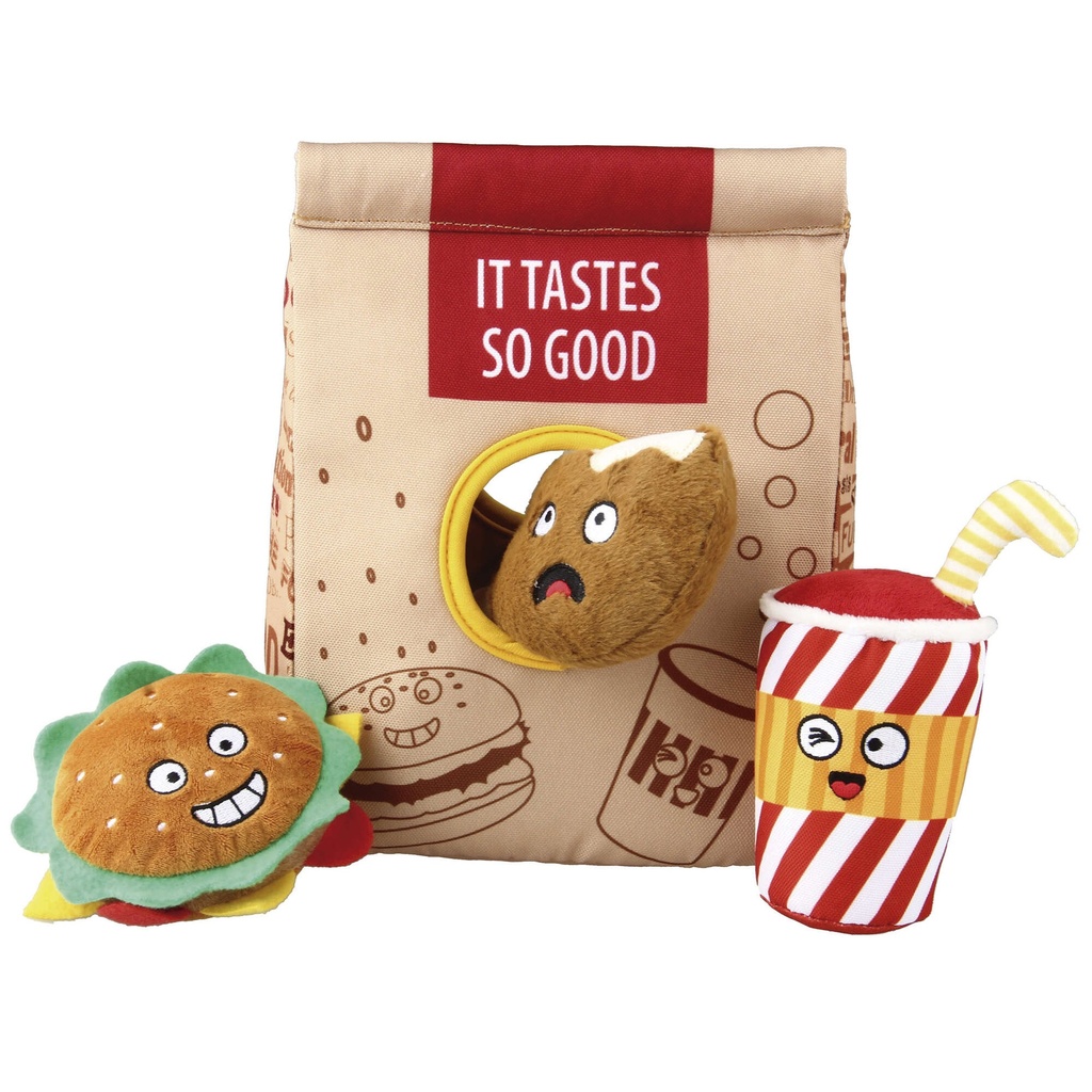 [8562] Gigwi bolsa fast-food felpa 23x19x12 cm. 