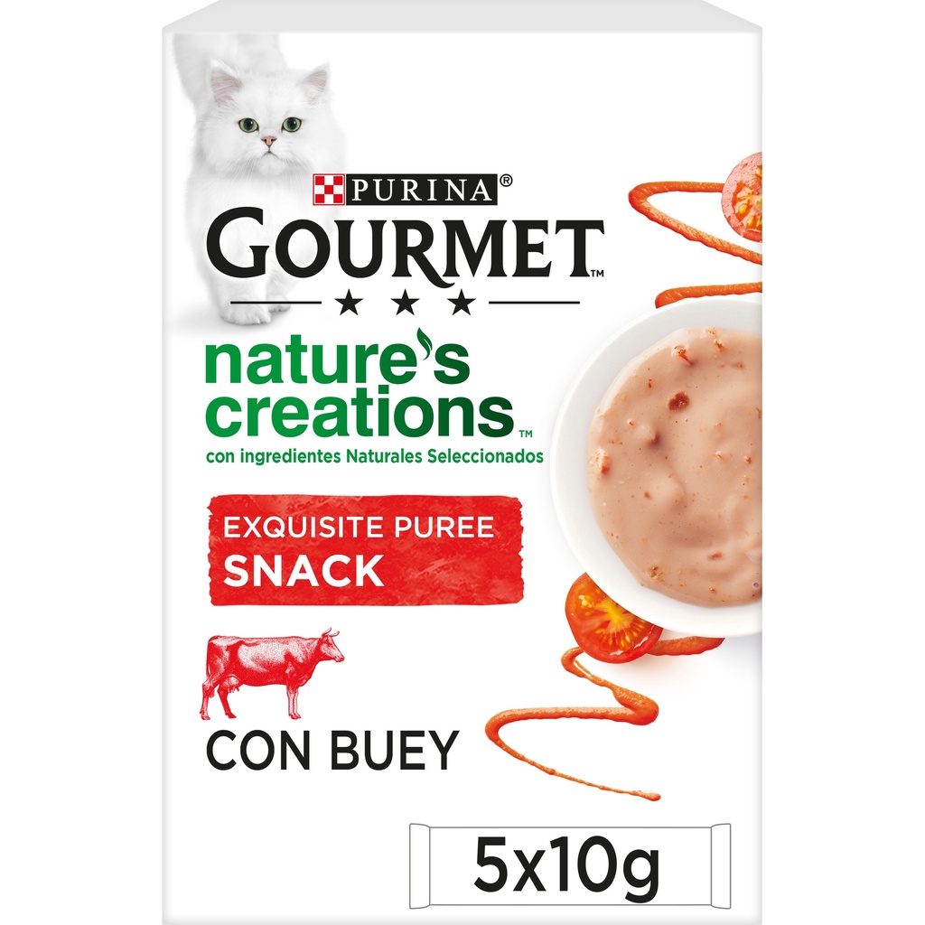 [12499990] Gourmet Nature Buey/Tomate 5x10 grs.
