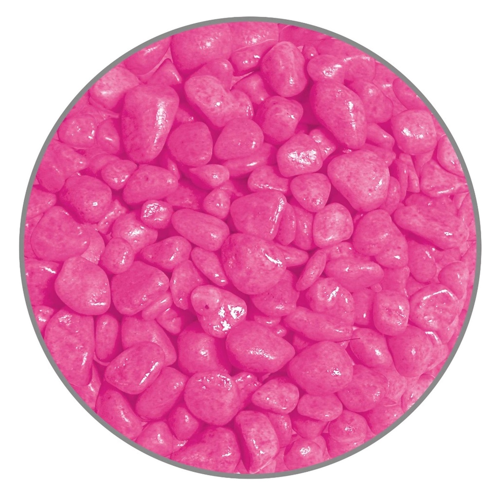 [GC128] Grava Premium Neon Rosa 7 m/m 2 Kg.