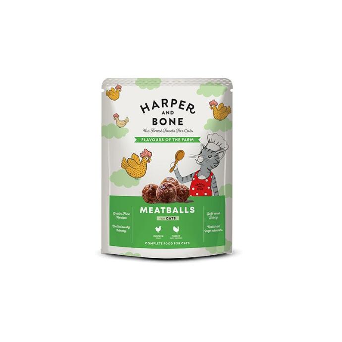 [S-HBU91FF8A] HB Wet Cat Adult Flavours Farm Pouch 85 grs.  