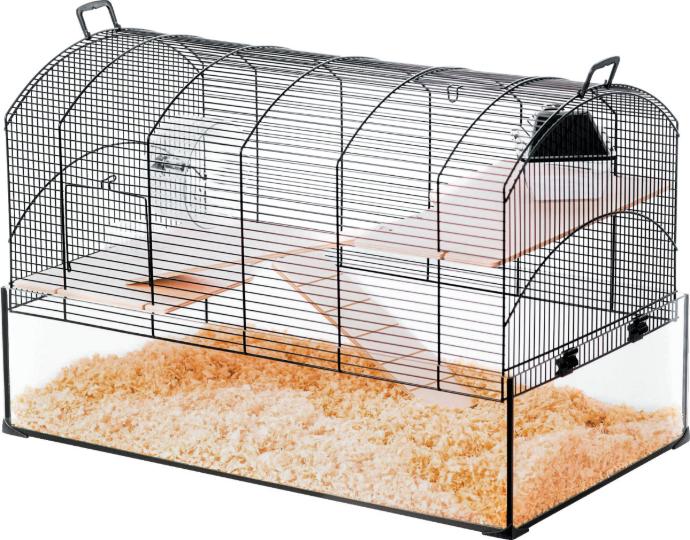 [205625NOI] JAULA NEO PANAS ROED NEG VIDRIO XL