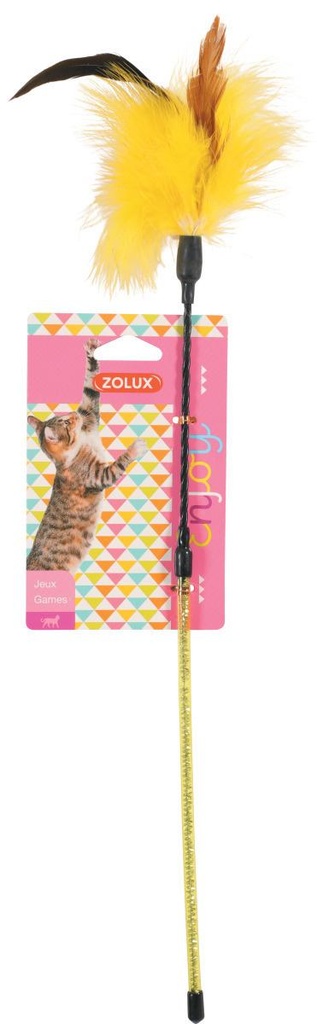 [580709] JUG. GATO CANNE PLUMA VARIADO