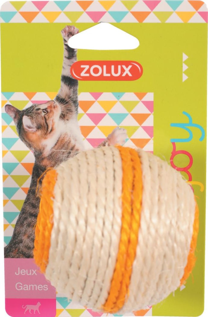 [580716] JUG. GATO SISAL BOLA VARIADO