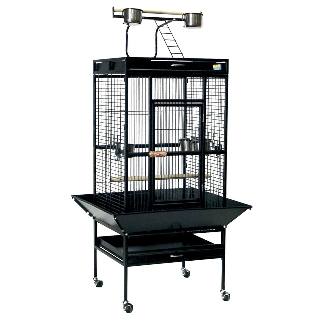 [PARQUE] Jaula Parque Negra con Pie Exterior 